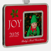 Framed Photo Ornament-Baby's First  シルバープレートフレームオーナメント (右)