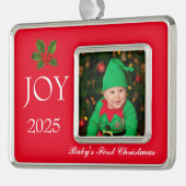 Framed Photo Ornament-Baby's First  シルバープレートフレームオーナメント (左)