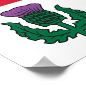 Framed print with Flag of Montreal, Canada ポスター (角)