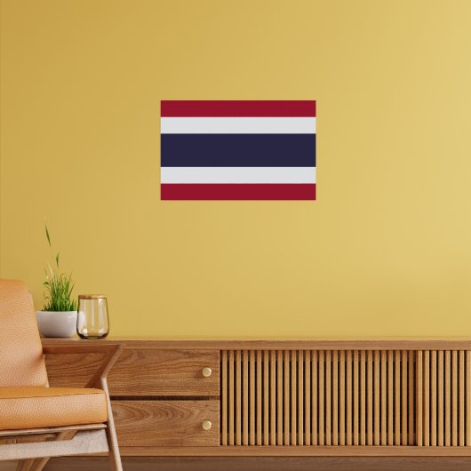 Framed print with Flag of Thailand ポスター (リビング2)