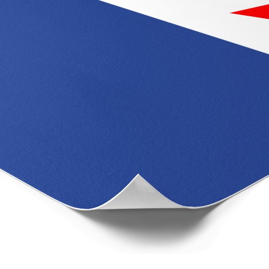 Framed print with Flag of Toronto, Ontario ポスター (角)