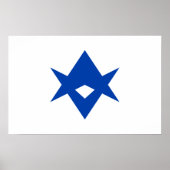 Framed print with Flag of Toyota ポスター (正面)