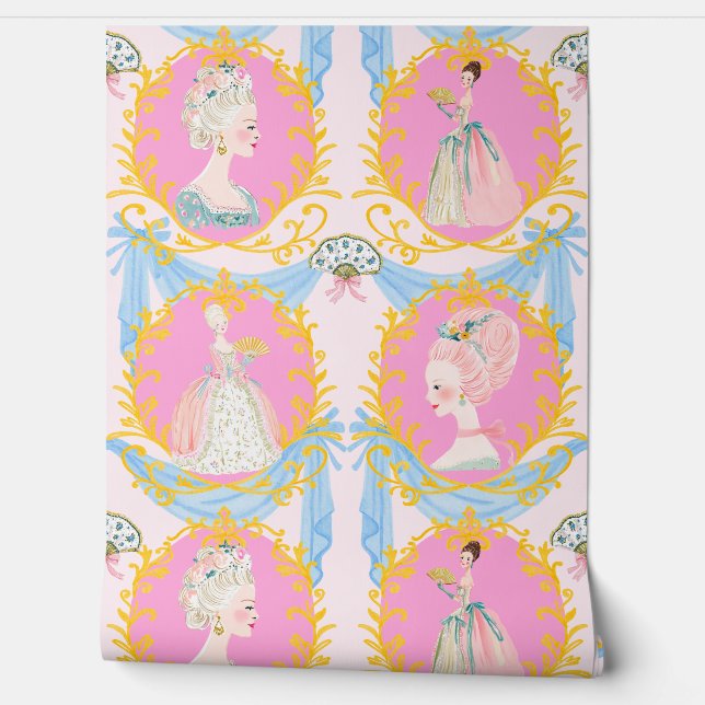 Framed  Rococo Baroque Coquette Marie Antoinette 壁紙 (ほどく)