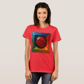 Framed Rose Color Pop Tシャツ (正面フル)