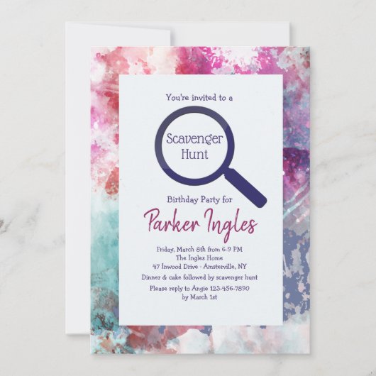 Framed You Pick Color招待状 招待状 (正面)