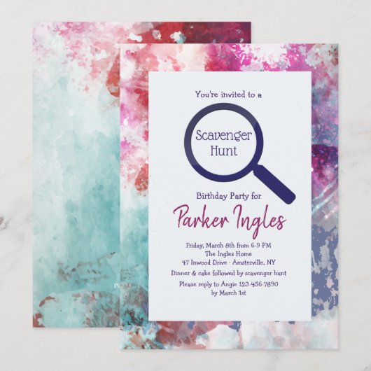 Framed You Pick Color招待状 招待状 (正面/裏面)