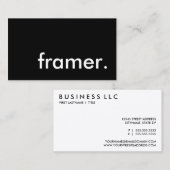 framer. 名刺 (正面/裏面)