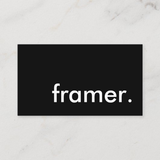 framer. 名刺 (正面)