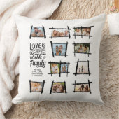 Frames 素朴 Black/Wht Love Is Family ID1015 クッション (ブランケット)