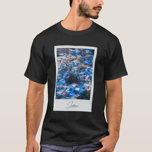 Frames From Jodhpur City Blue – インド Tシャツ (正面)