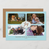 Frames of Joy Holiday 4-photo シーズンカード (正面/裏面)
