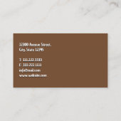 Framing Contractor 名刺 (裏面)