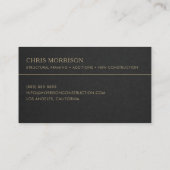 Framing Contractor Hard Hat Professional 名刺 (裏面)