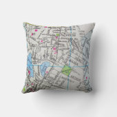 FRAMINGHAMのMAのヴィンテージの地図 クッション (裏面)