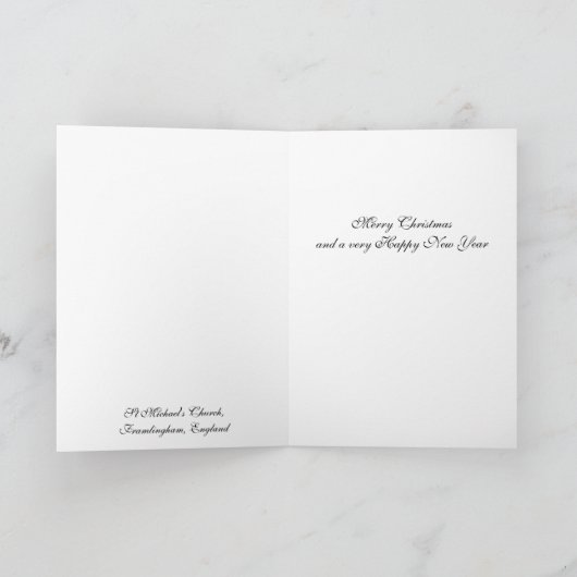 Framlingham器官のクリスマスカード シーズンカード (内部)