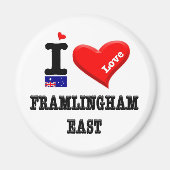 FRAMLINGHAM EAST - I Love マグネット (正面)