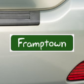 Framptownのバンパーステッカー バンパーステッカー (車上)