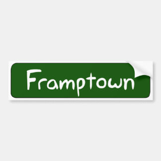 Framptownのバンパーステッカー バンパーステッカー