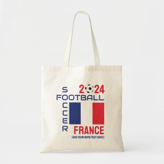 FRANCEサッカー名前をカスタムする2024任意の年 トートバッグ (正面)