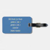 FRANCEヴィンテージ旅行荷物タグ ラゲッジタグ (裏面横)