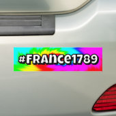 #France1789 (you may change the words) バンパーステッカー (車上)