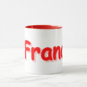「#France」かわいいデザイン。買今 マグカップ (中央)
