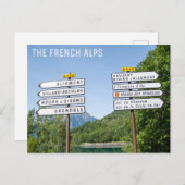 France フランスの Alps Hiking Trail Travel写真 ポストカード (正面/裏面)