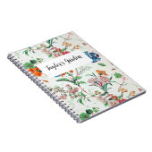 France 1830 Delicate Floral Botanical Personalized ノートブック (右側)