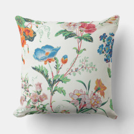 France 1830 Floral Antique Wallpaper アウトドアクッション