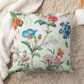 France 1830 Floral Antique Wallpaper クッション (ブランケット)