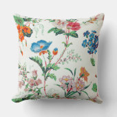 France 1830 Floral Antique Wallpaper クッション (正面)