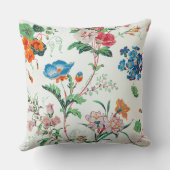 France 1830 Floral Antique Wallpaper クッション (裏面)