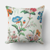 France 1830 Floral Antique Wallpaper クッション (正面)