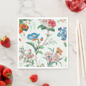 France 1830 Floral Antique Wallpaper スタンダードランチョンナプキン (インサイチュ)