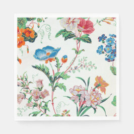 France 1830 Floral Antique Wallpaper スタンダードランチョンナプキン