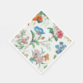 France 1830 Floral Antique Wallpaper スタンダードランチョンナプキン (角)
