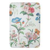 France 1830 Floral Antique Wallpaper バスマット (正面縦)