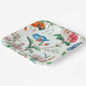 France 1830 Floral Antique Wallpaper ペーパープレート (傾斜あり)