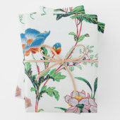 France 1830 Floral Antique Wallpaper ラッピングペーパーシート (インサイチュ)