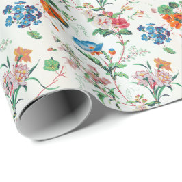 France 1830 Floral Antique Wallpaper ラッピングペーパー