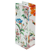 France 1830 Floral Antique Wallpaper ワインギフトバッグ (正面アングル)