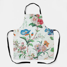 France 1830 Floral Botanical Wildflowers エプロン