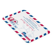 FRANCE Air MailバルミツワーSave the Date 3 x 4 マグネット (右側)