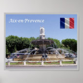 France - Aix-en-Provence - ポスター (正面)