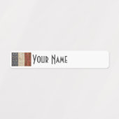 France Art Deco Flag Custom Waterproof Name Label ラベル (デザイン1)