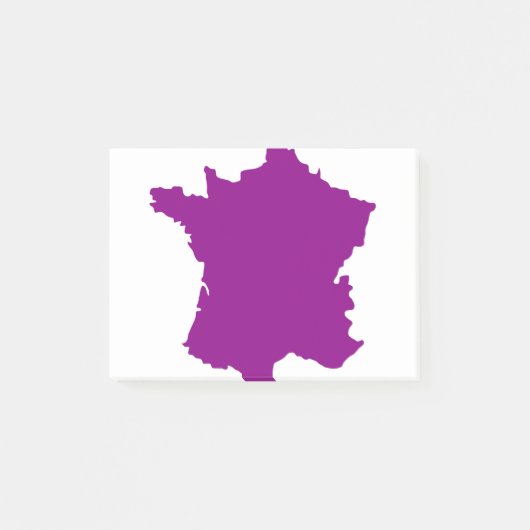 France Country Europe Map ポストイット (正面)