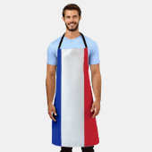 France flag All-Over Print Apron エプロン (着用した状態)