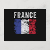 France Flag Distressed - French Flag ポストカード (正面)