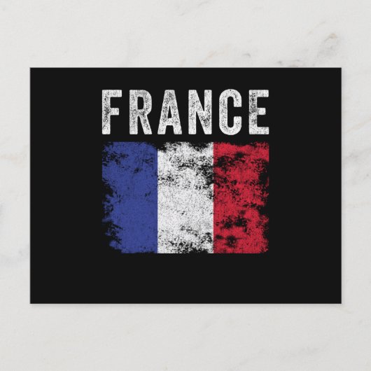 France Flag Distressed - French Flag ポストカード (正面)