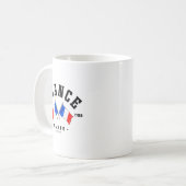 France Flag French Gift France Friend France Paris コーヒーマグカップ (正面左)